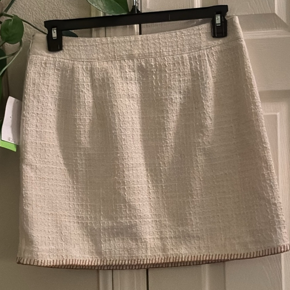 🆕NWT vest & skirt set in cream tweed by Sam Edelman - Picture 7 of 10